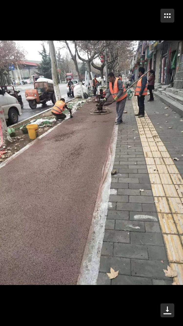 寶平路、群眾路透水地坪