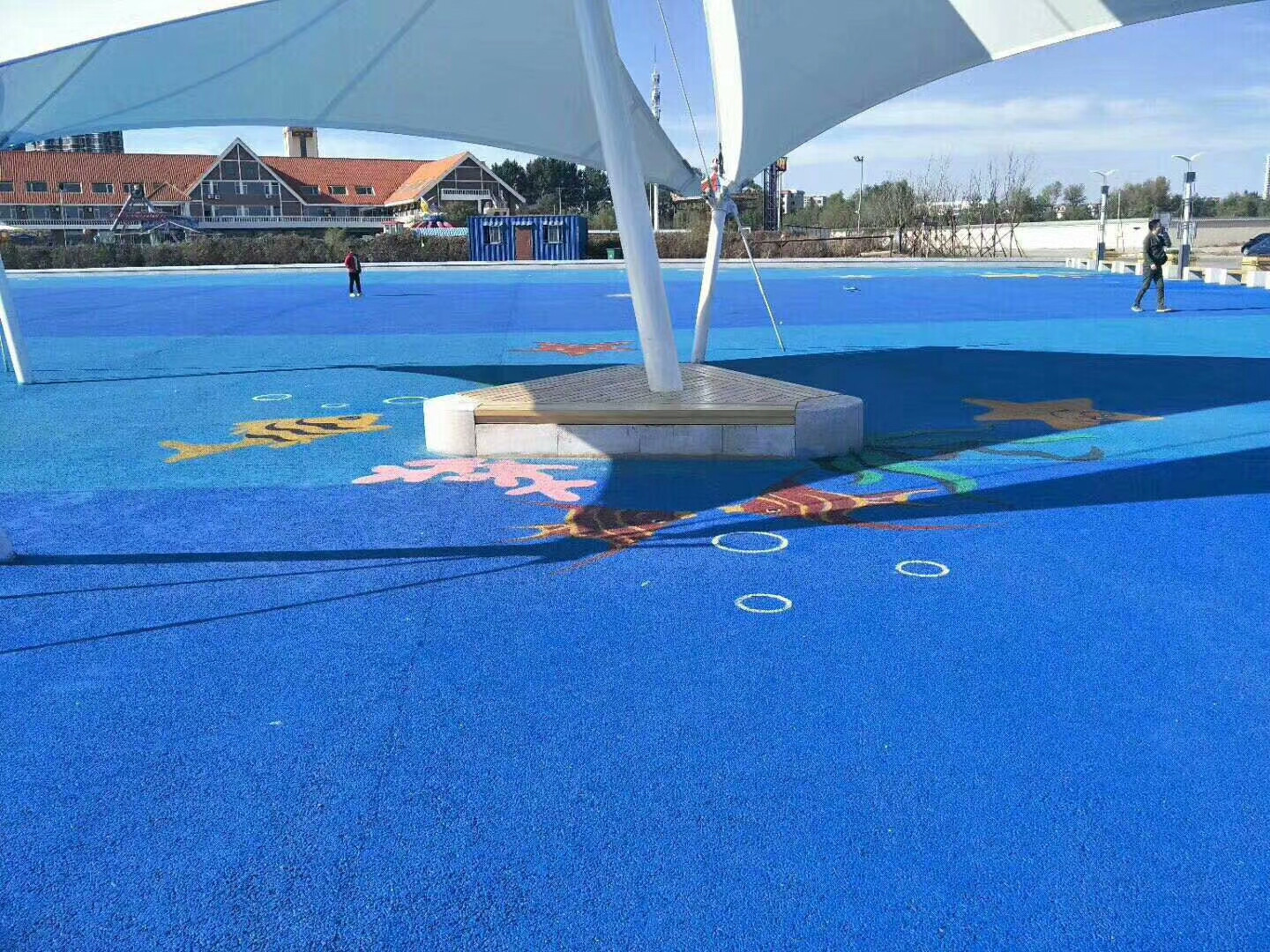 多彩透水地坪樣例
