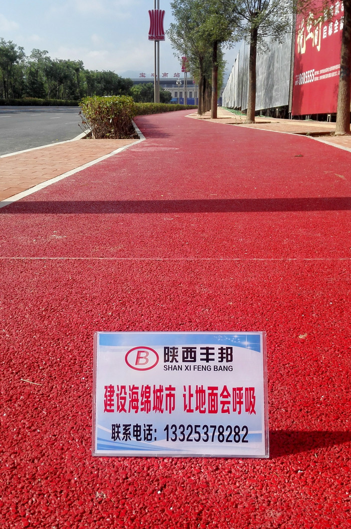 高新一路至三路透水健康步道