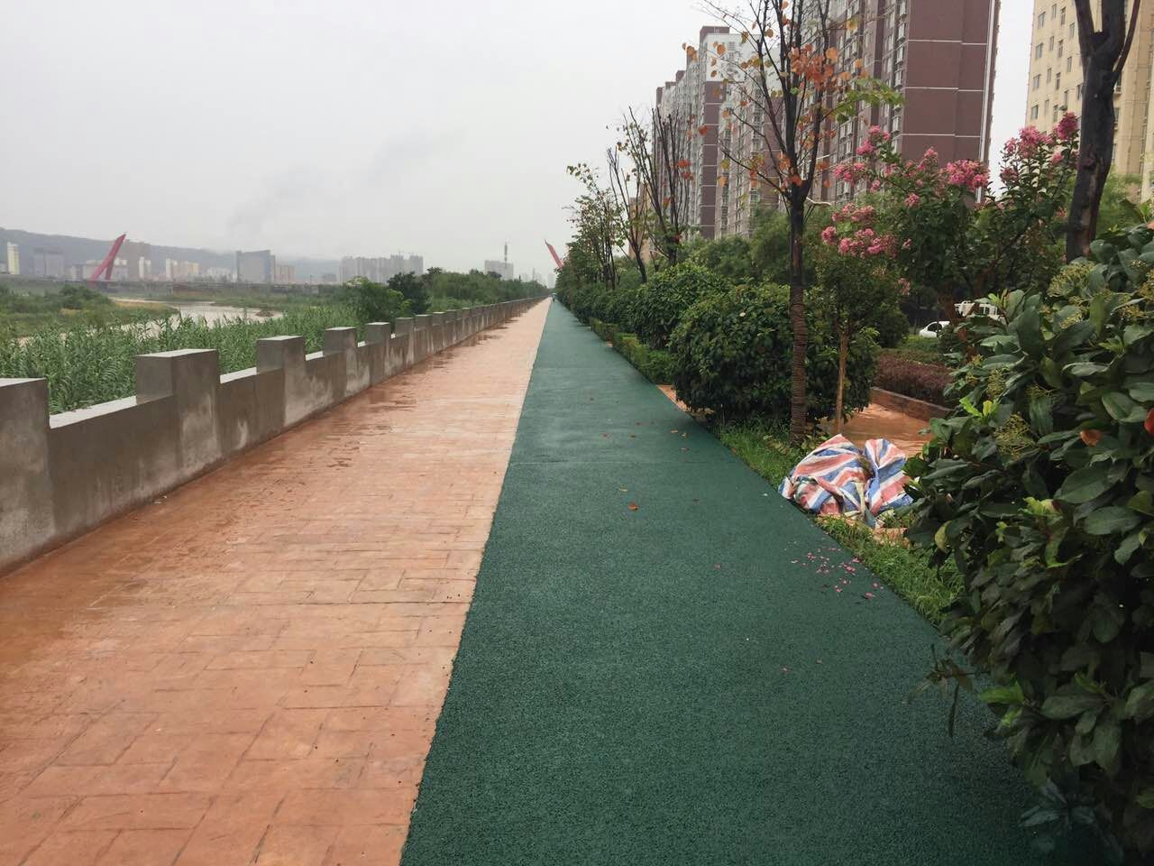 高新一路至三路透水健康步道