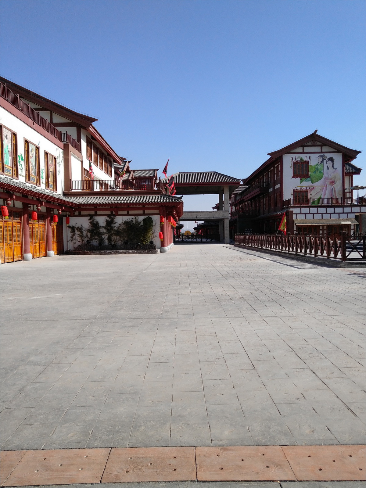 水城三國小鎮(zhèn)藝術(shù)壓印地坪