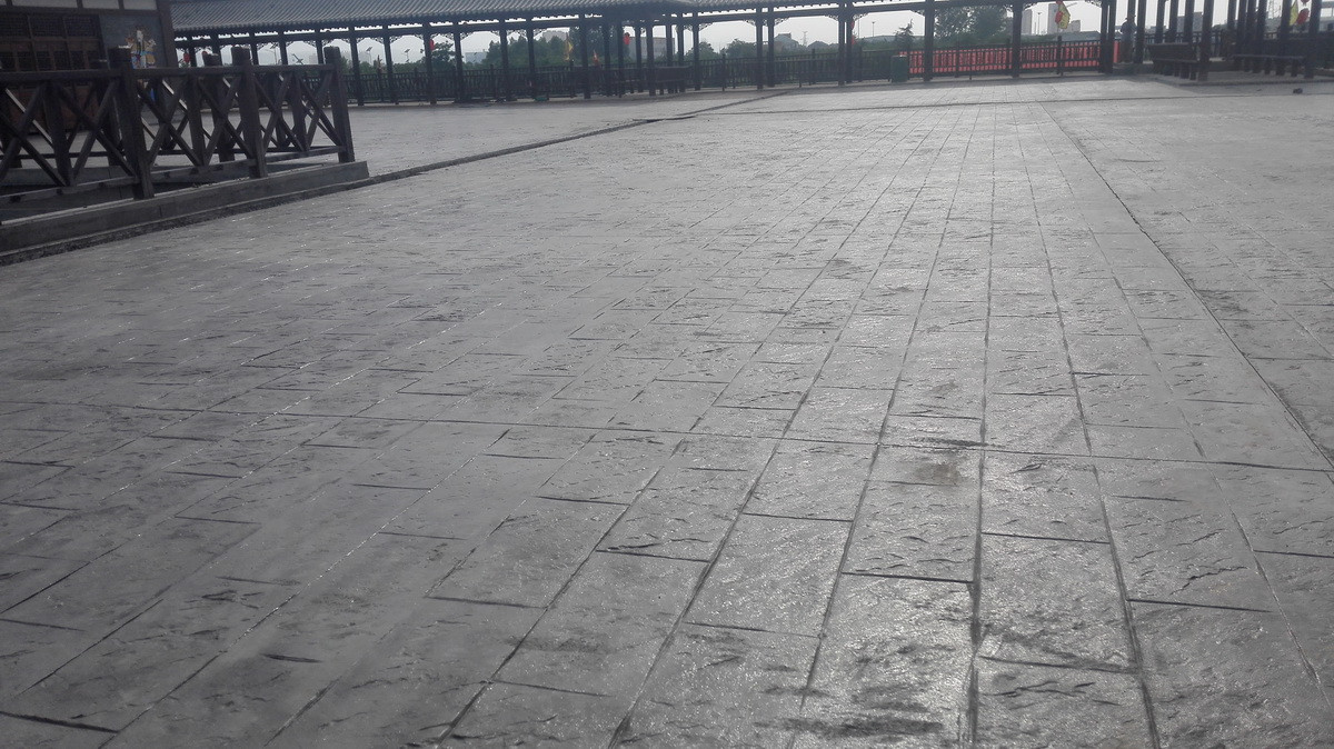 水城三國小鎮(zhèn)藝術(shù)壓印地坪