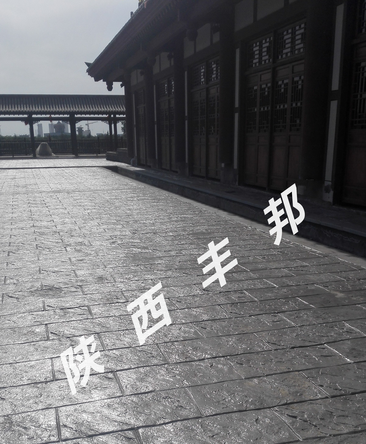 水城三國小鎮(zhèn)藝術(shù)壓印地坪