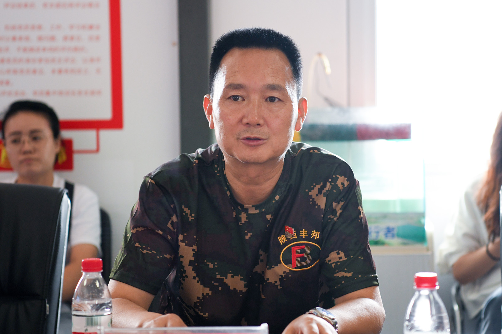 省退役軍人事務(wù)廳黨組書(shū)記，廳長(zhǎng)高中印一行蒞臨陜西豐邦調(diào)研指導(dǎo)