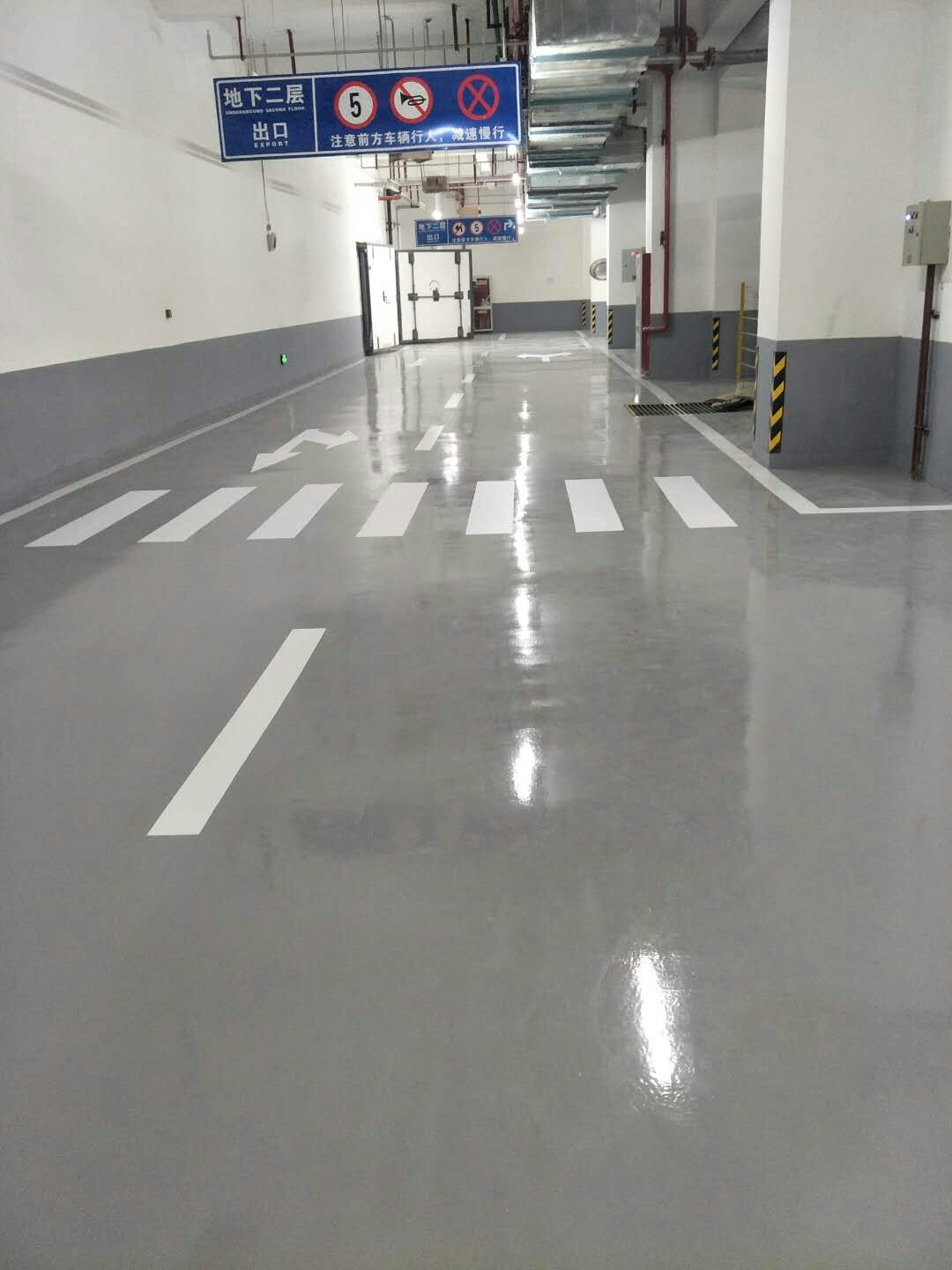 西安創(chuàng)客地下停車場環(huán)氧地坪